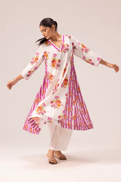 Jia Kurta Pant Set White