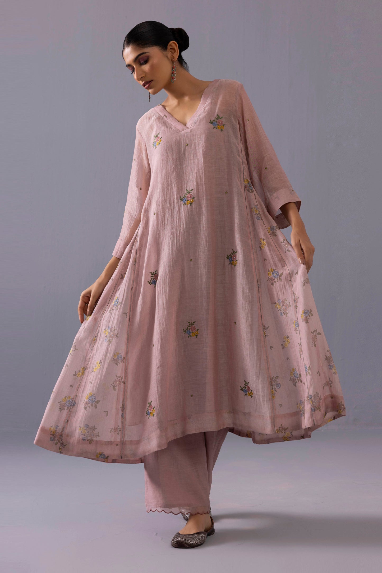 Sagarika Kurta Set Dusty Pink