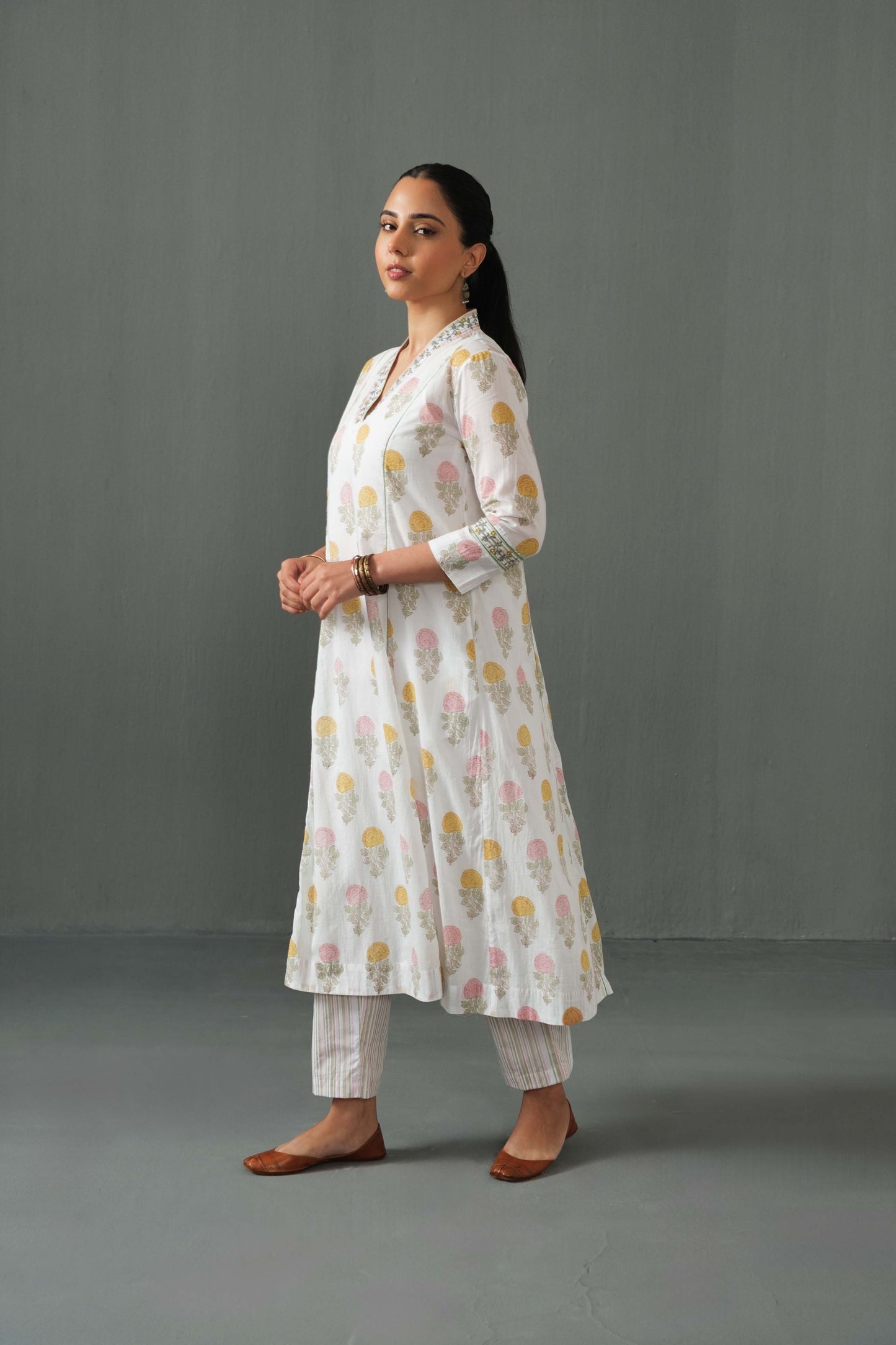 Ankita Block Print Kurta Set Multi