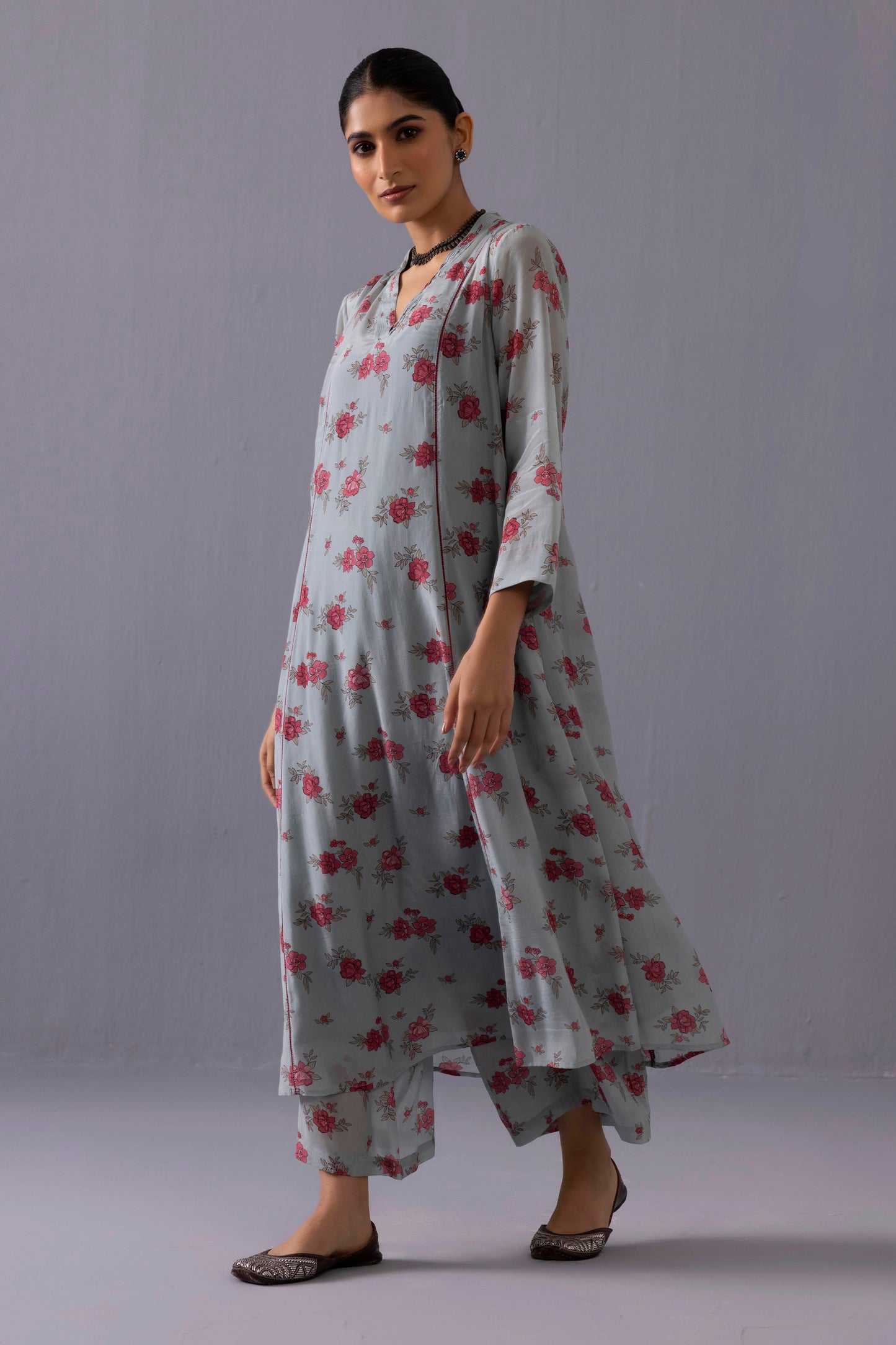 Thea Floral Light blue