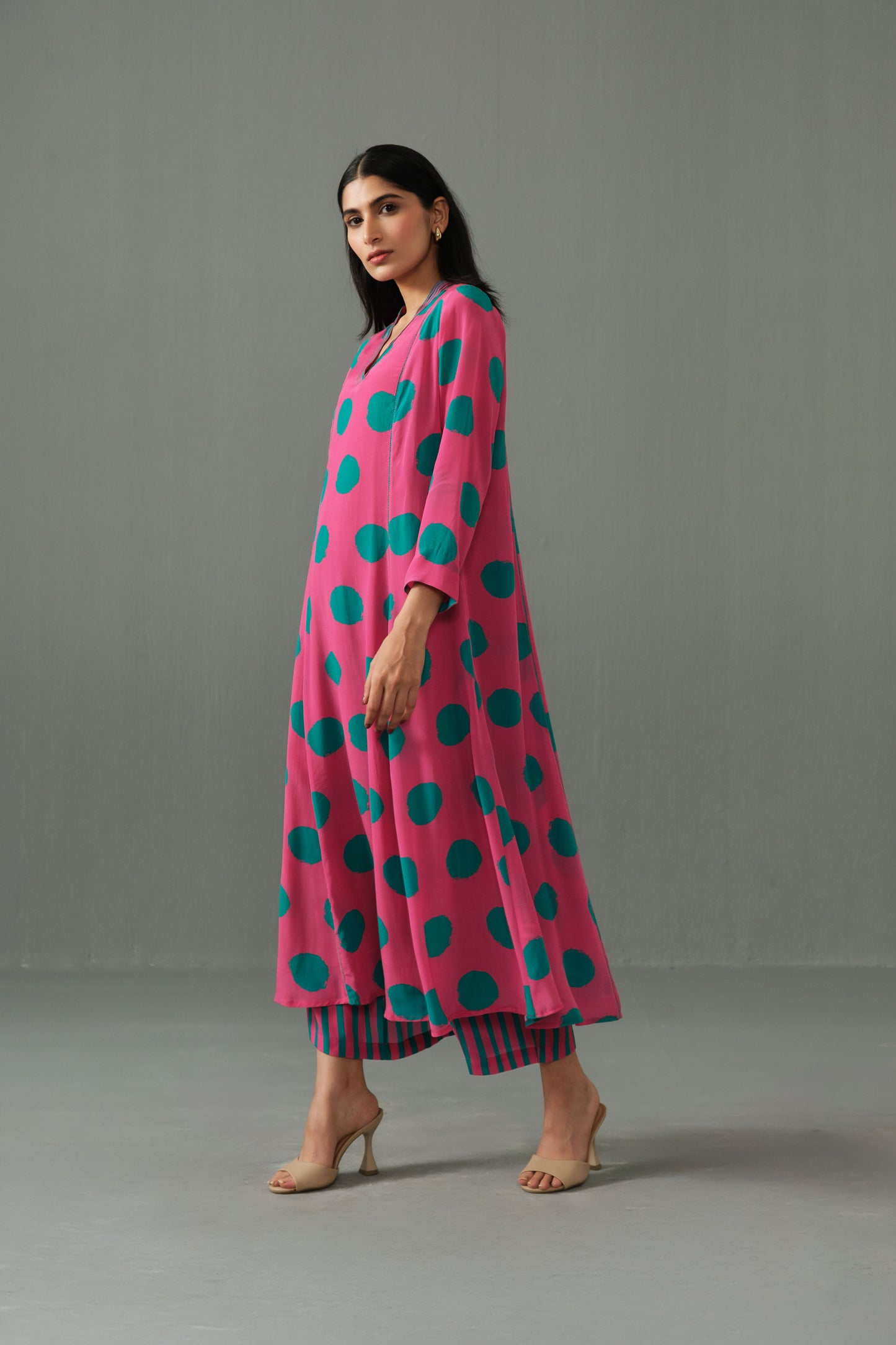 Thea Polka dot co-ord set Pink