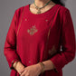 Noor Kurta Dupatta Set Red