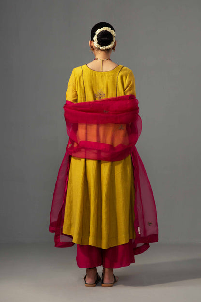 Noor Kurta Dupatta Set Yellow