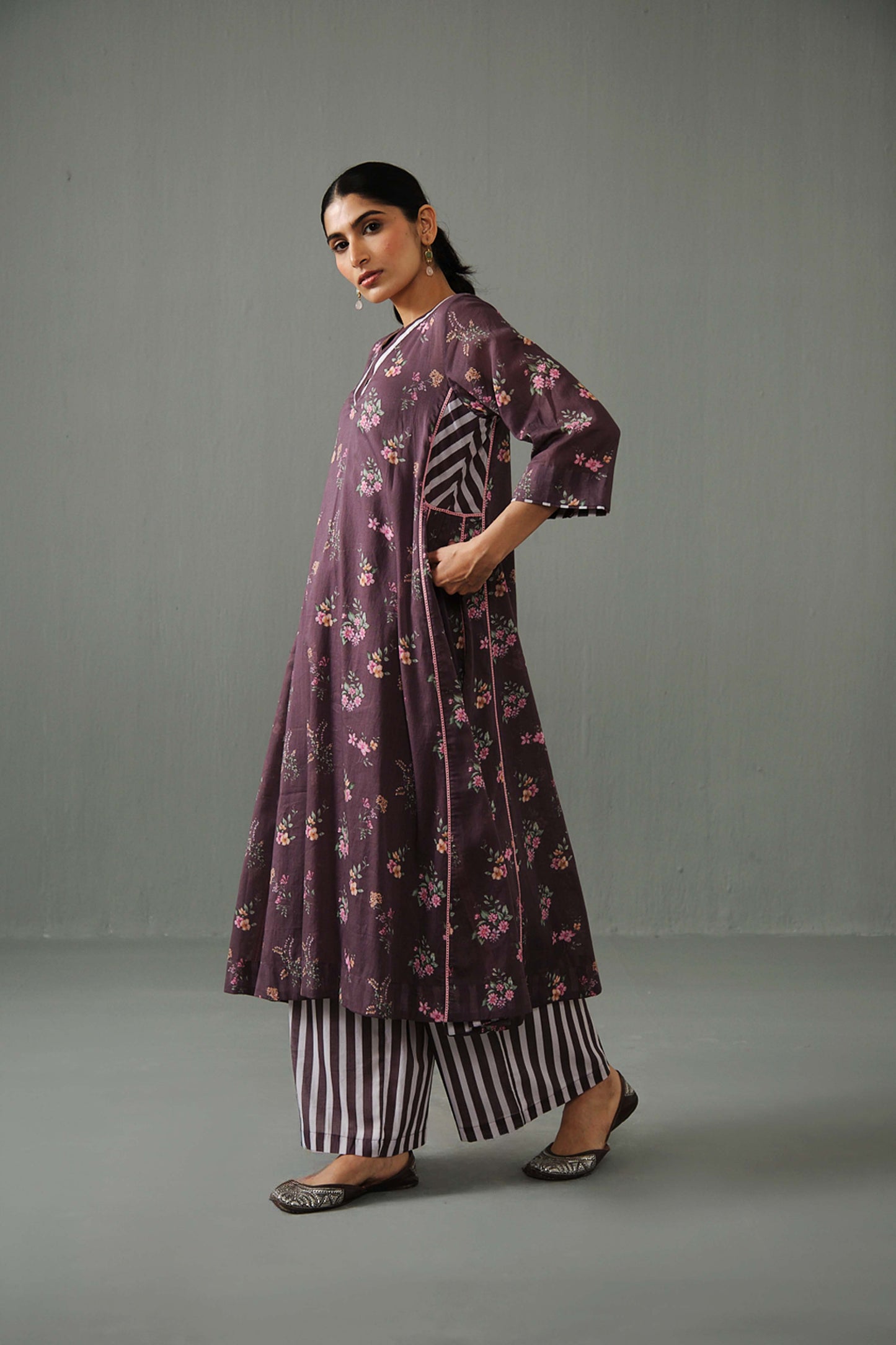 Sagarika kurta set Brown
