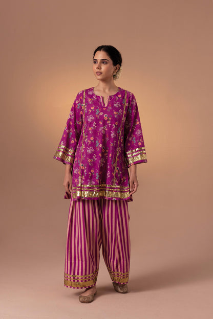 Sofie Gota Farshi Salwar - Pink