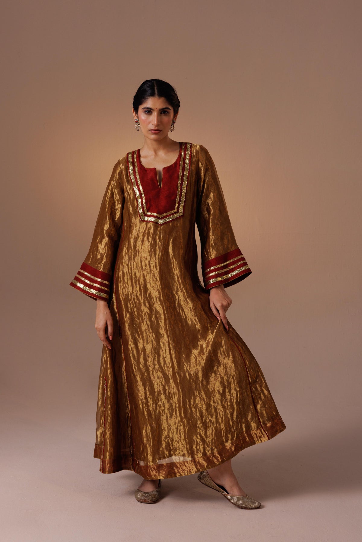 Ramneek Dress - Gold