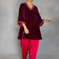 Zoya Kurta Salwar Dupatta Set Aubergine