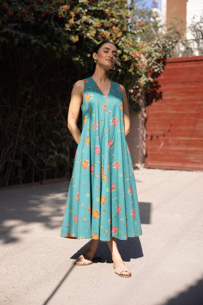 Orchid Dress Green