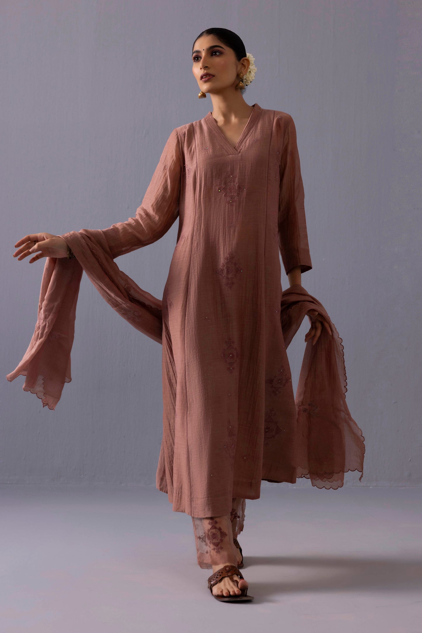 Ankita Kurta Set Brown
