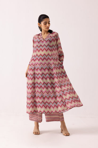Thea Chevron Set Pink