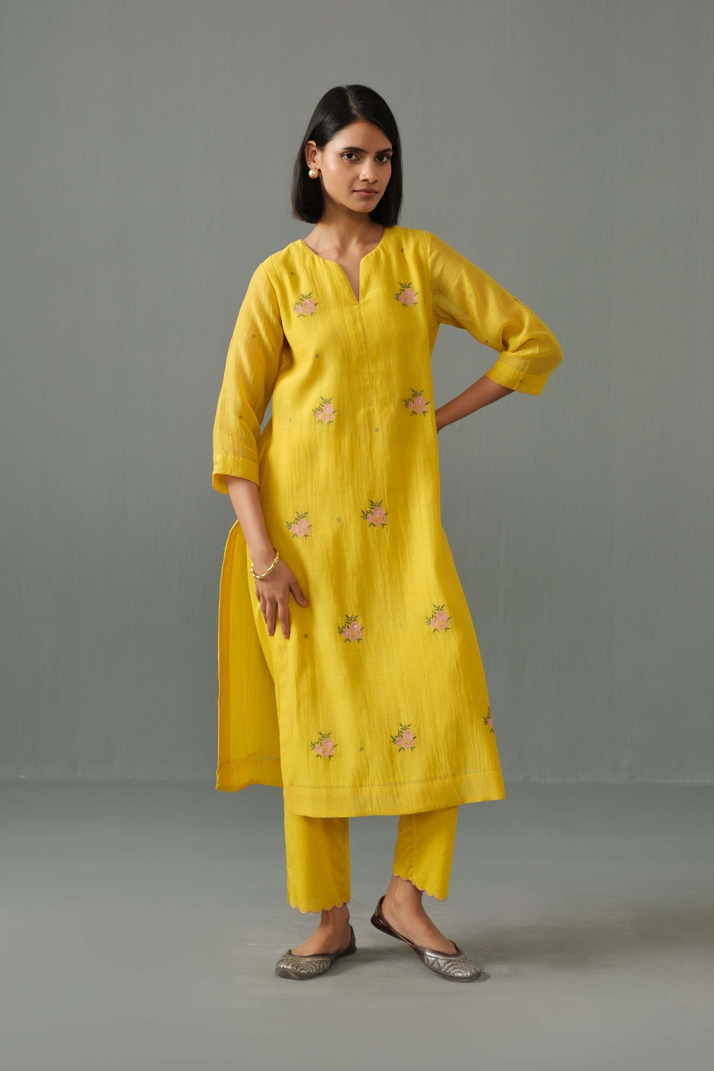 Ella kurta set yellow