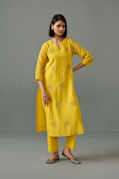 Ella kurta set yellow