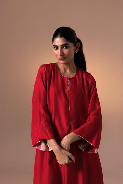 Chaya Kurta Set - Red
