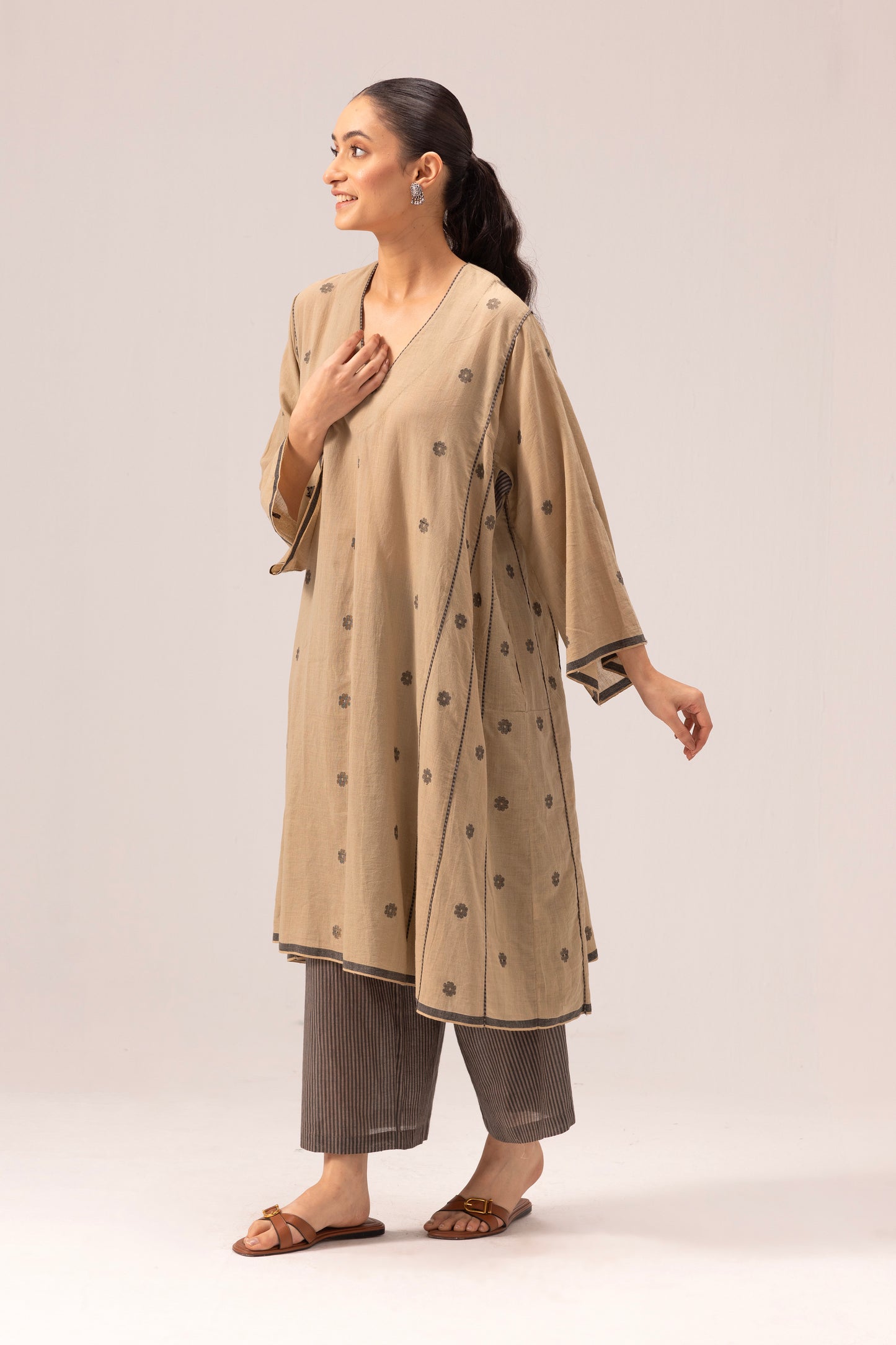 Muskan Kurta Set Brown