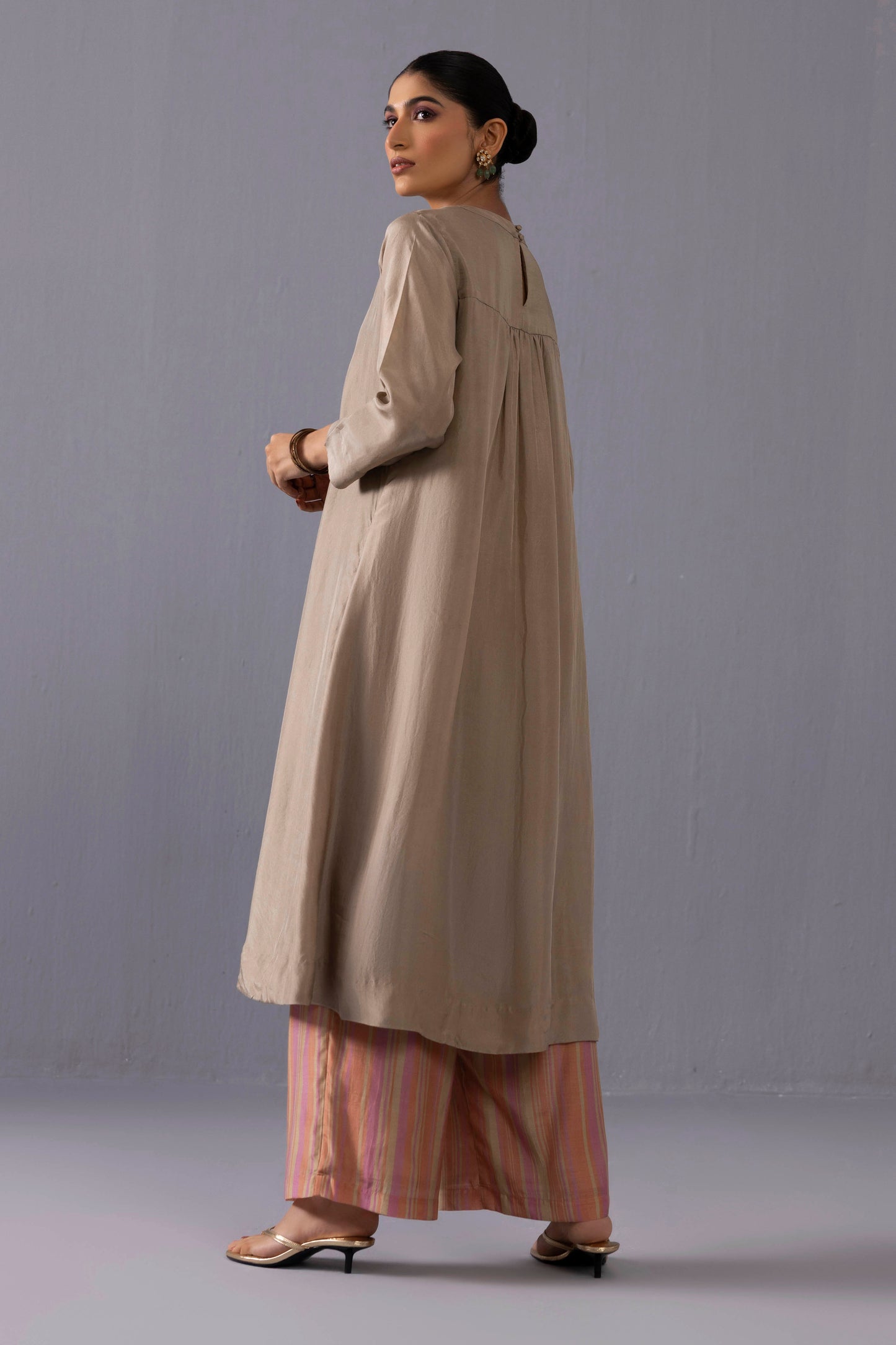 Maya Kurta Set Grey