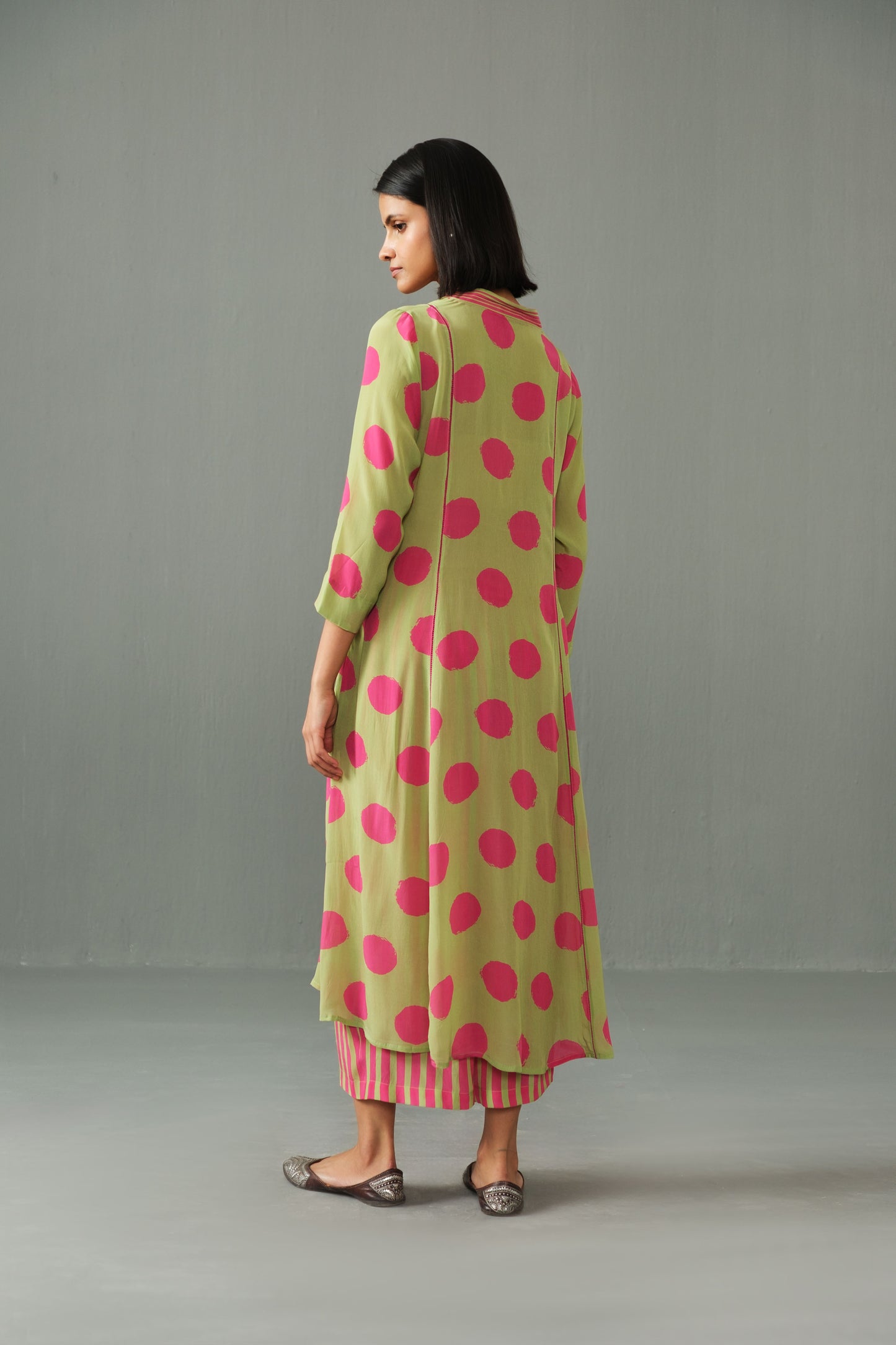 Thea Polka dot co-ord set Green