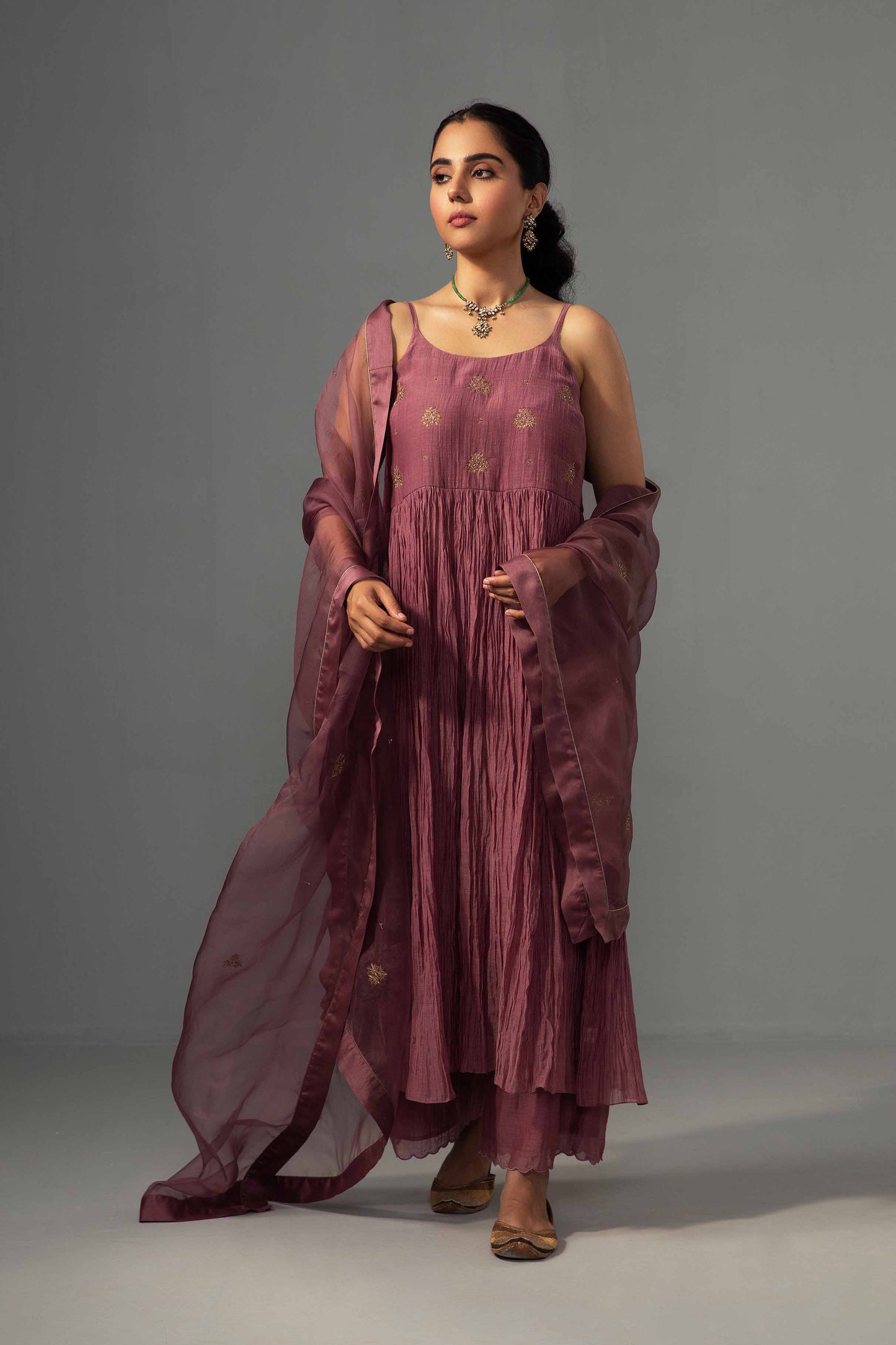 Roomani Ghera Set Mauve