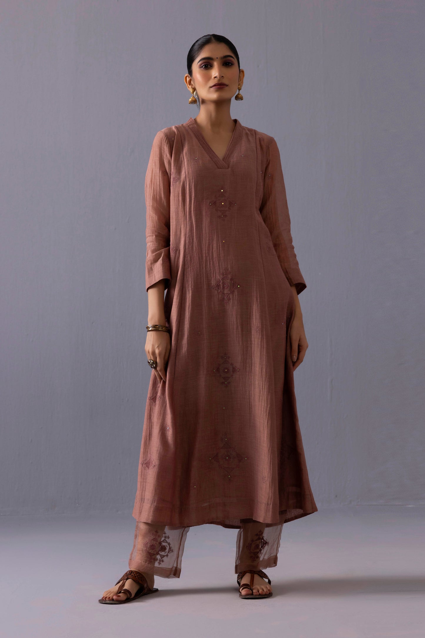 Ankita Kurta Set Brown