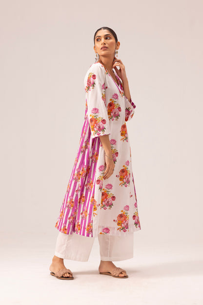 Jia Kurta Pant Set White