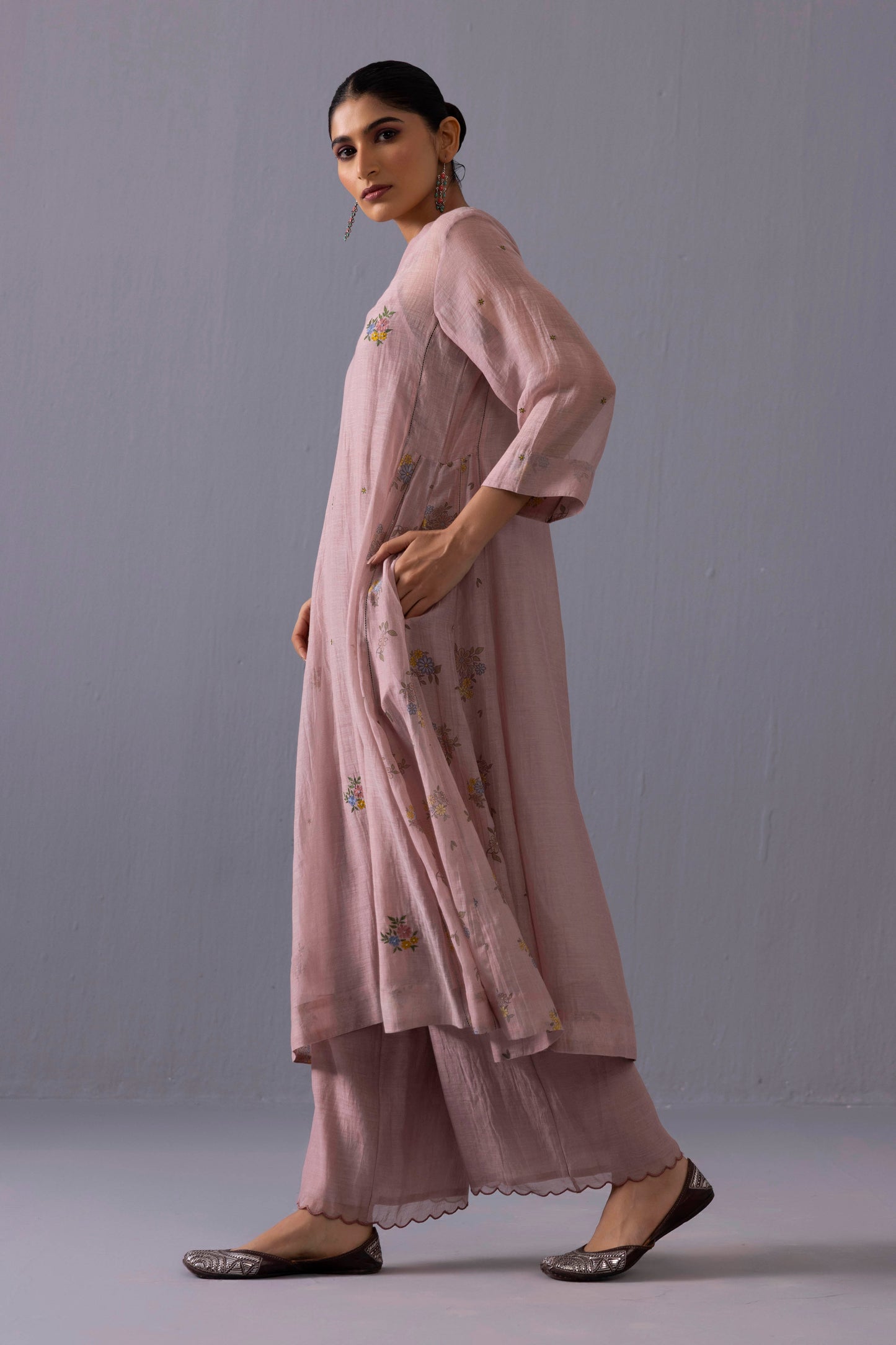 Sagarika Kurta Set Dusty Pink