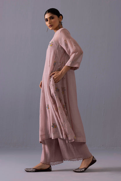 Sagarika Kurta Set Dusty Pink
