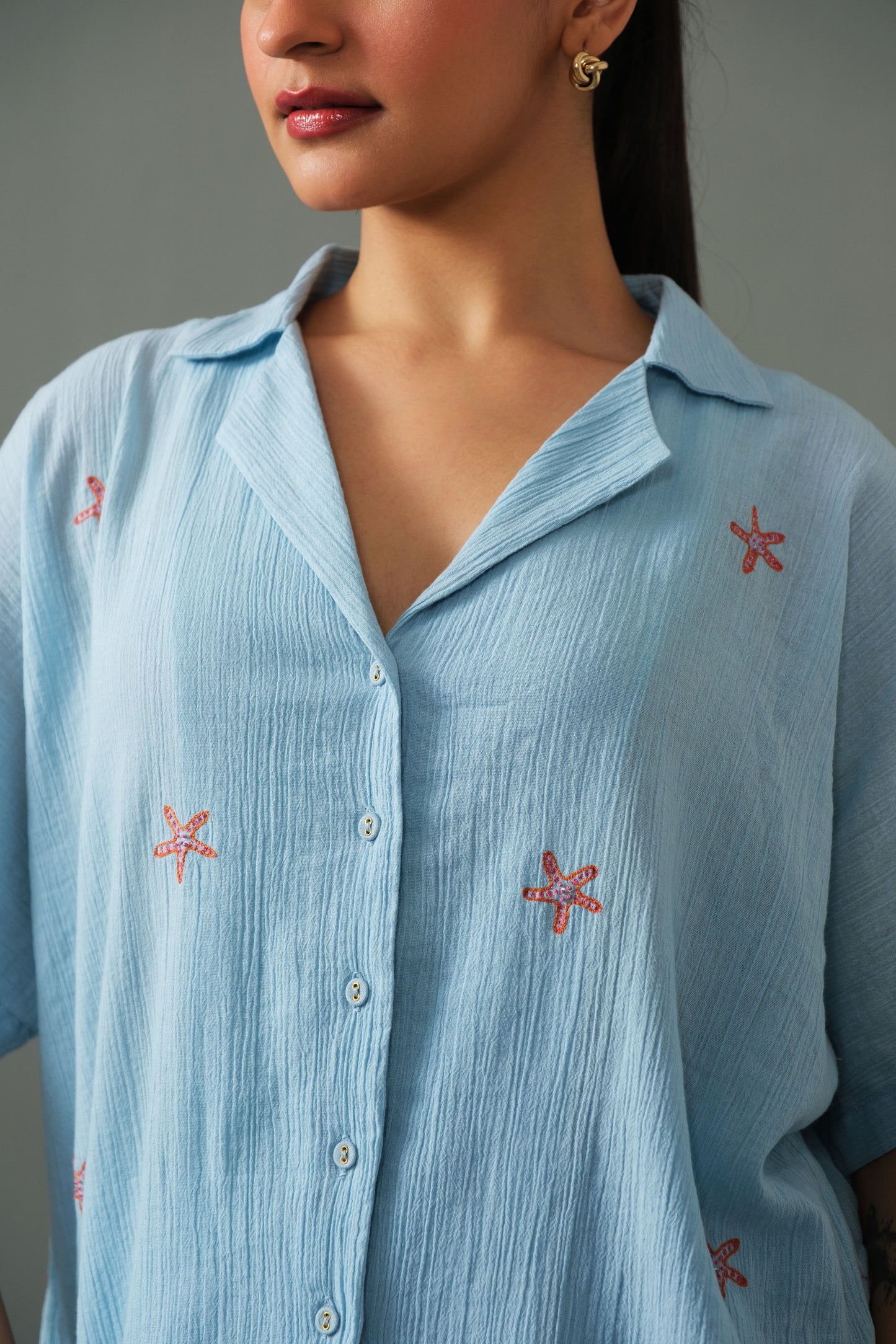 Coral co-ord set Blue