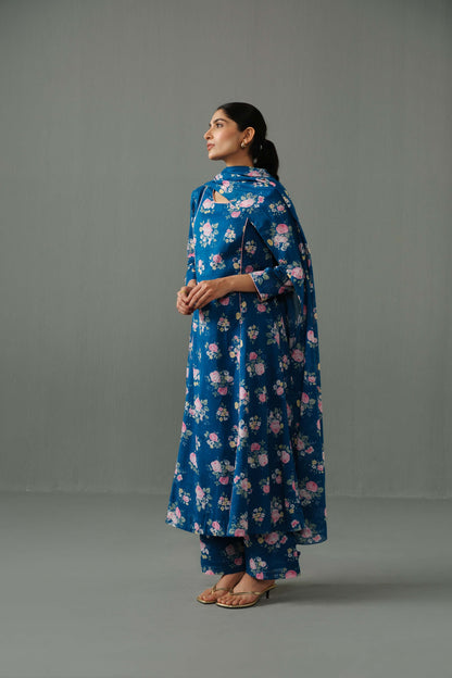 Noor Kurta Set Indigo Blue