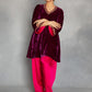 Zoya Kurta Salwar Dupatta Set Aubergine