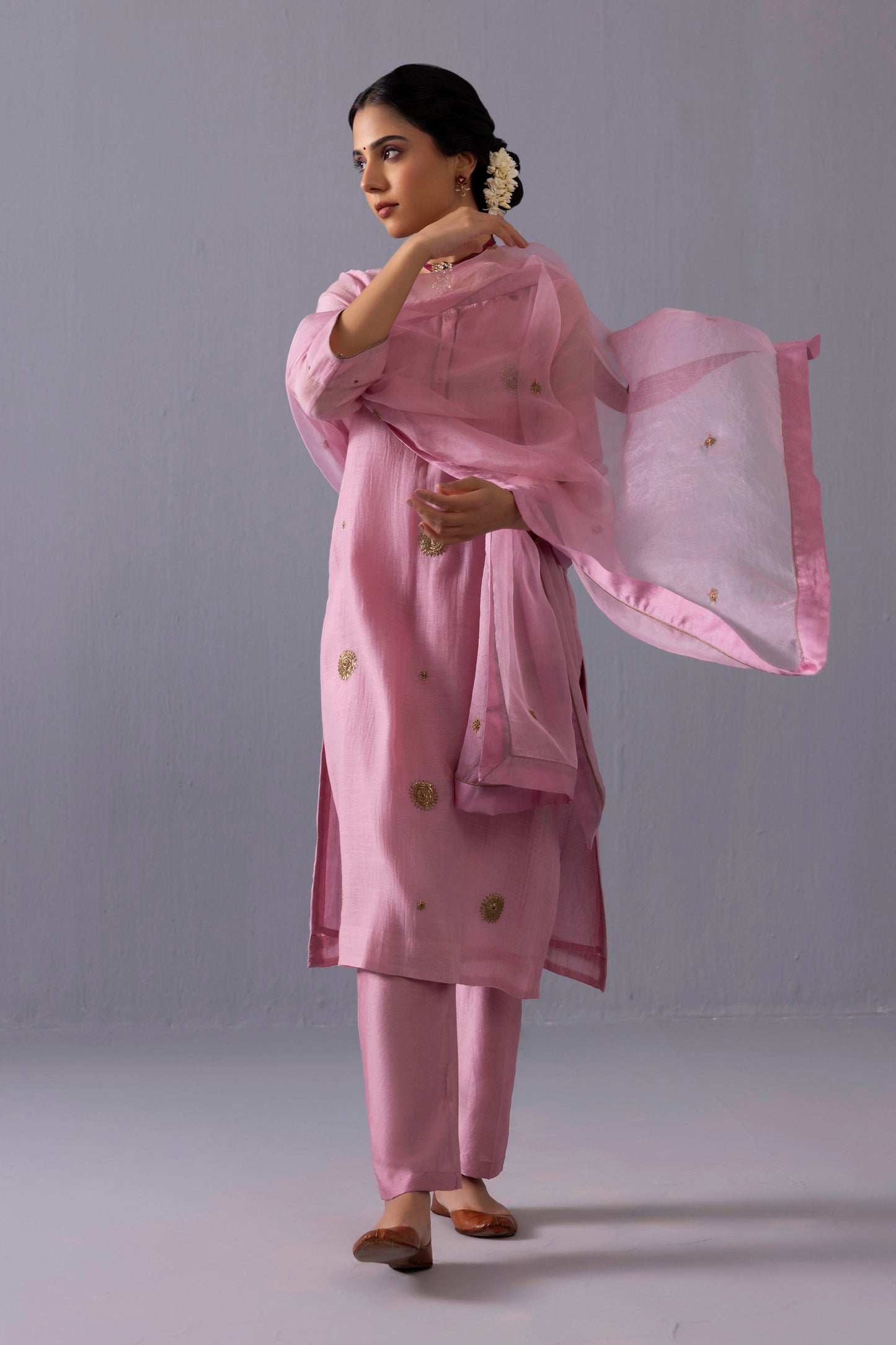 Malti Kurta Set Pink