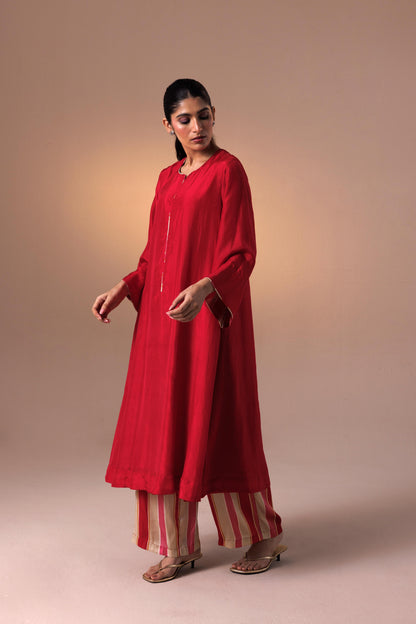 Chaya Kurta Set - Red