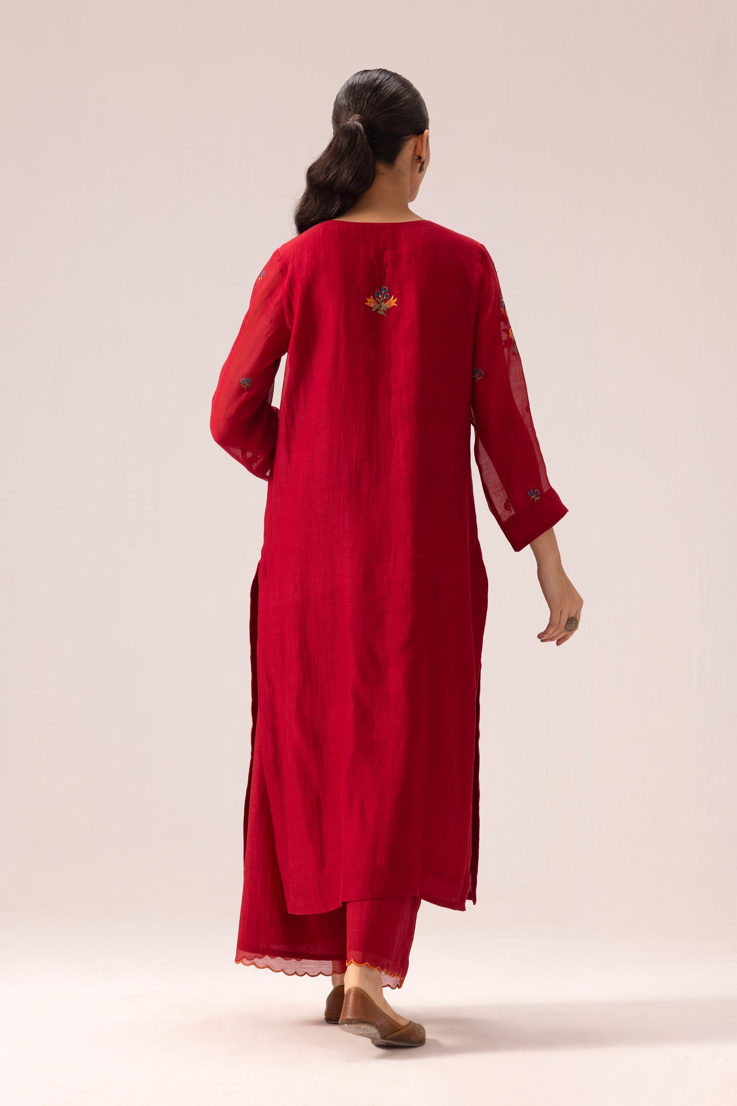 Avanti Kurta Dupatta Set Red