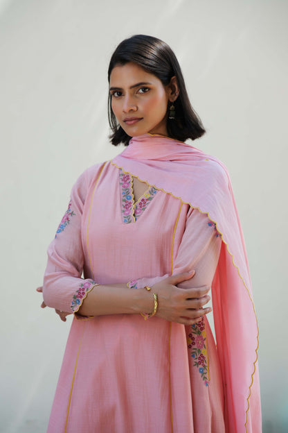 Zoe kurta set pink