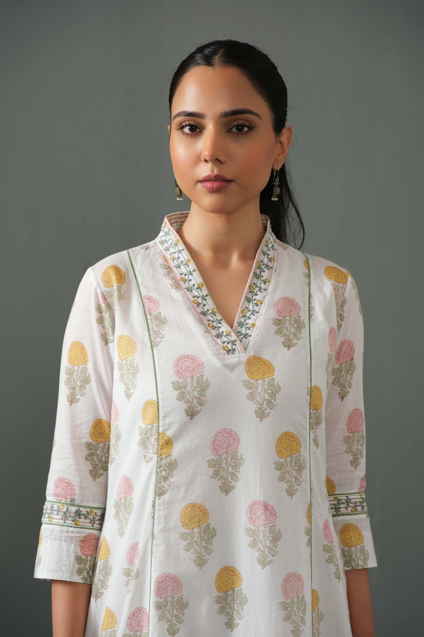 Ankita Block Print Kurta Set Multi