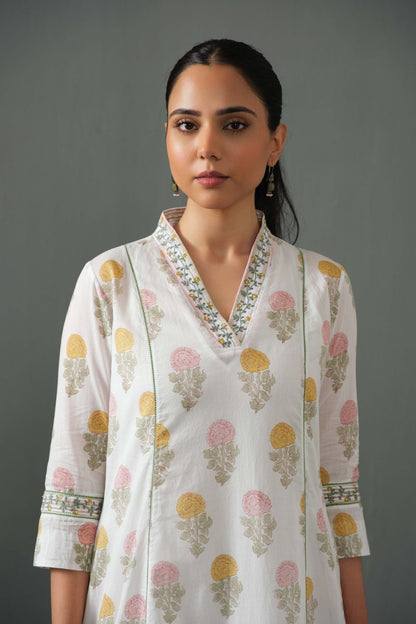 Ankita Block Print Kurta Set Multi
