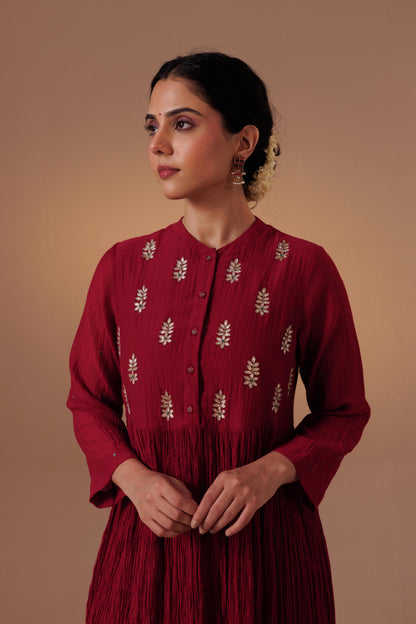 Indu Kurta Set - Red