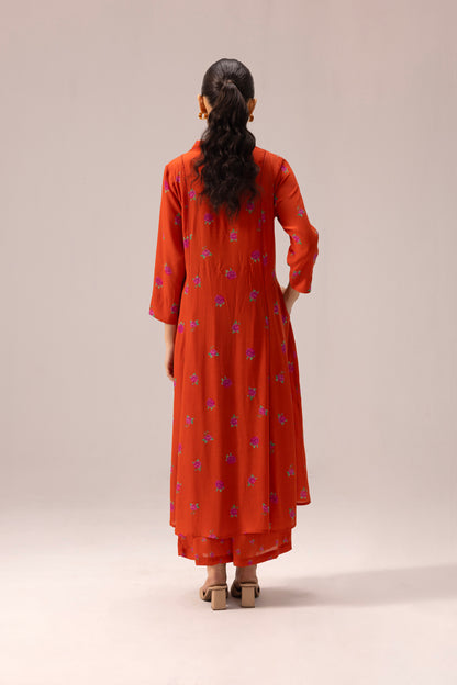 Thea Kurta Pant Set Orange