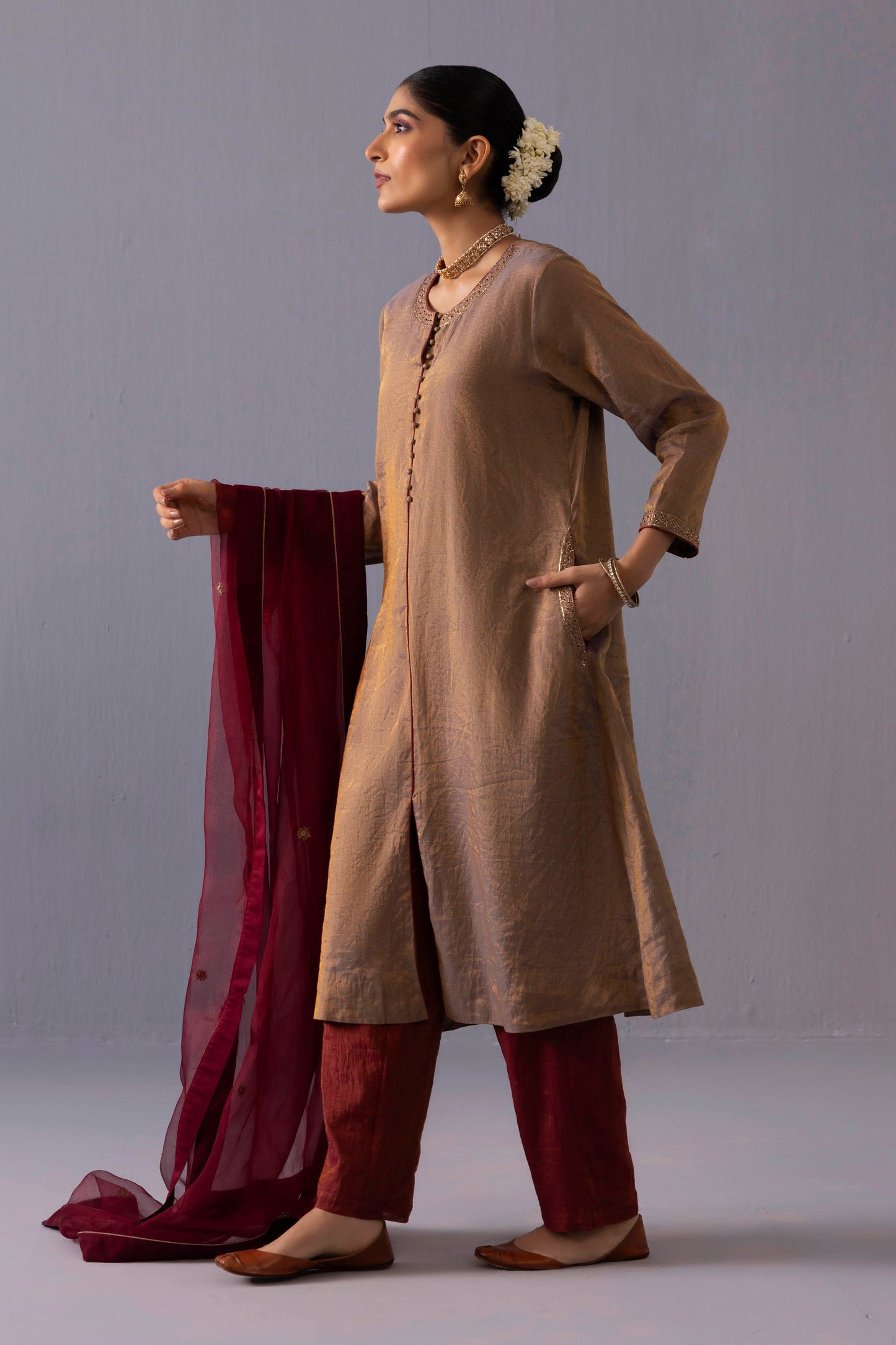 Rashmi Kurta Set Grey