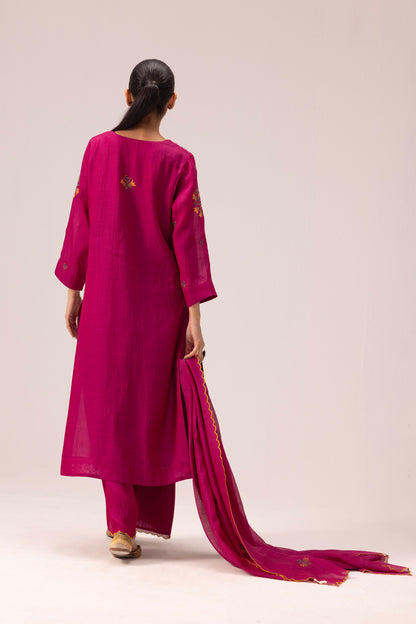 Avanti Kurta Dupatta Set Pink