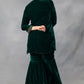 Karishma Kurta Sharara Dupatta Set Emerald Green