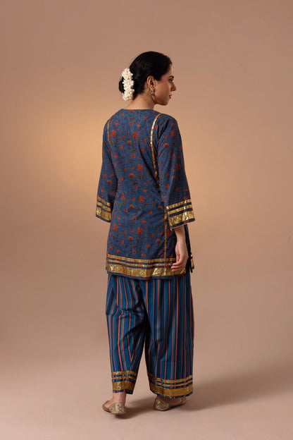 Sofie Gota Farshi Salwar - Blue