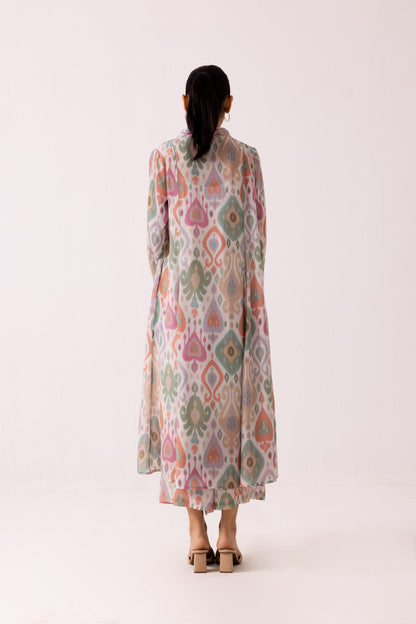 Thea Ikkat Set Pink