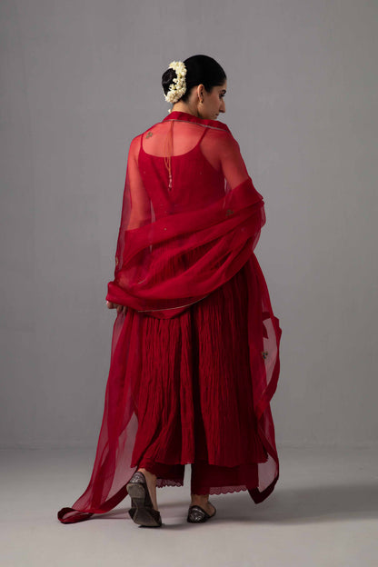 Roomani Ghera Set Red