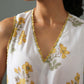 Orchid Block Print Dress yellow