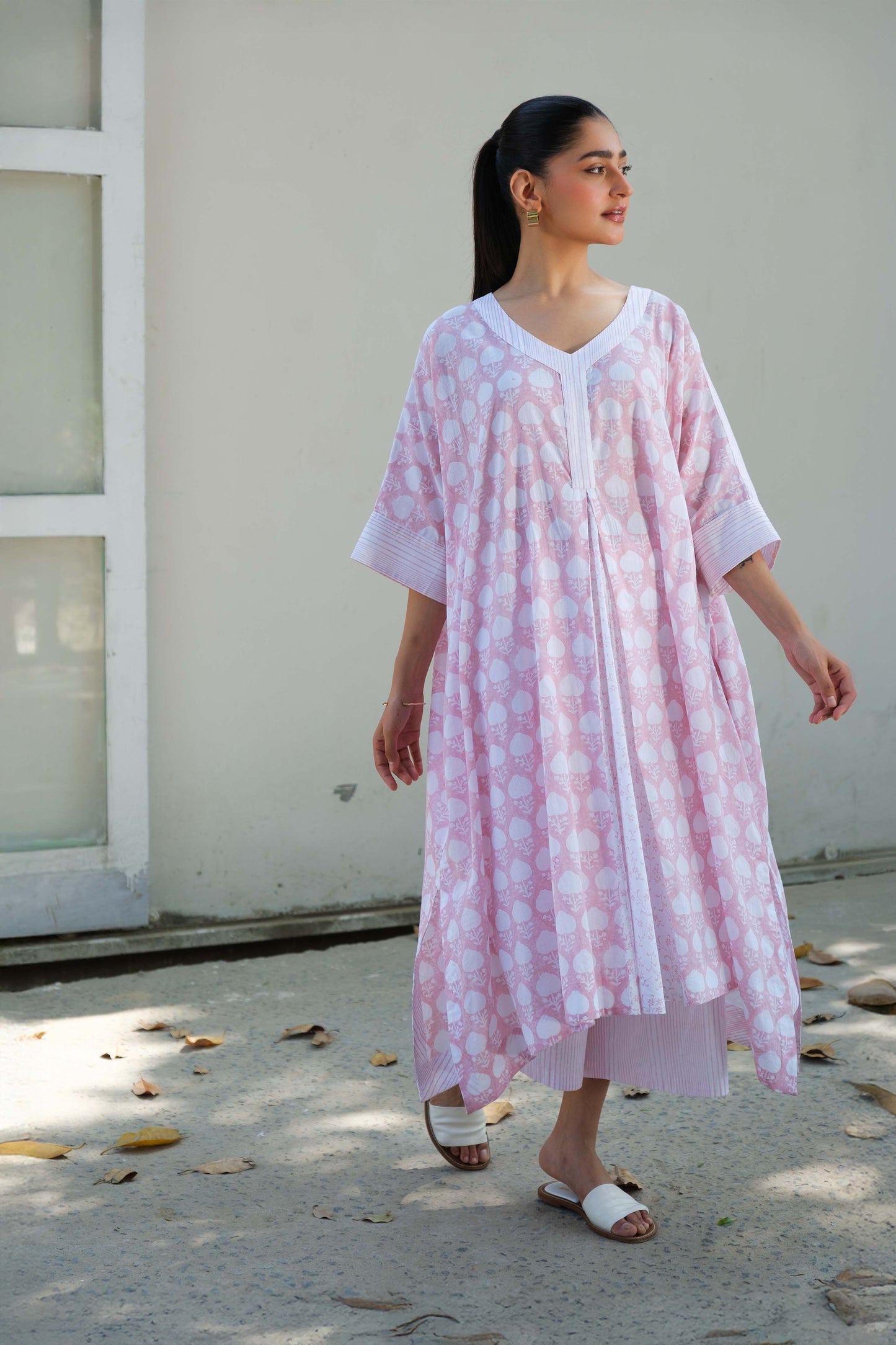 Bella kaftan set Pink