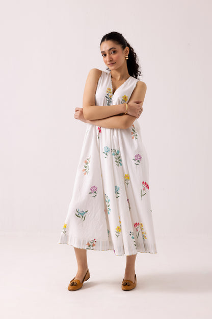 Orchid Dress White