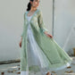 Charlotte Overlay kurta set Green