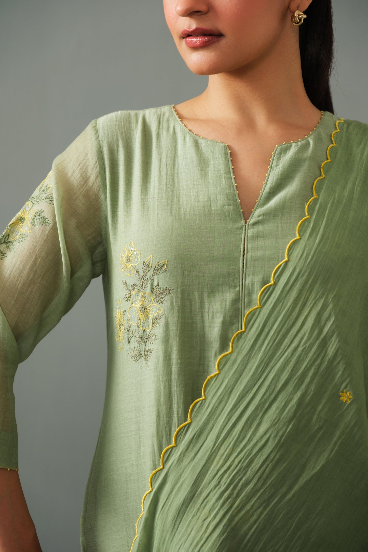 Ella Kurta Set Green