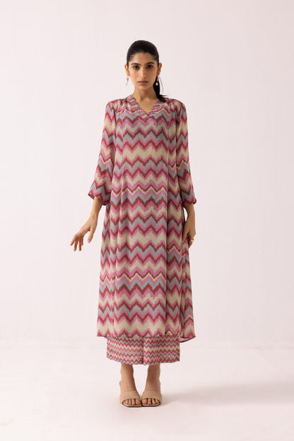 Thea Chevron Set Pink