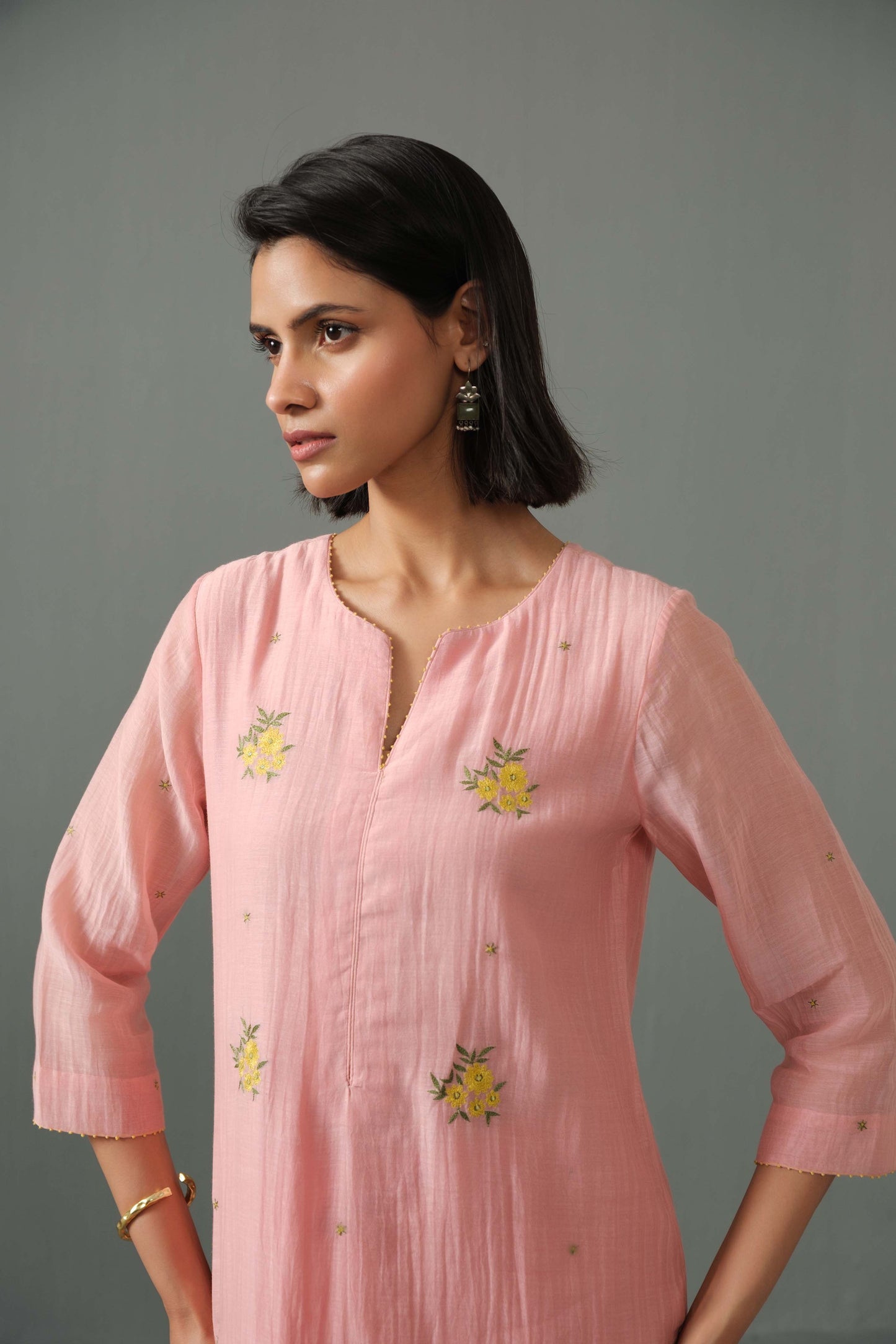Ella kurta set pink