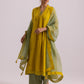 Megha Kurta Dupatta Set Lime Yellow